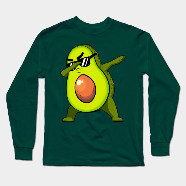 avocado dabbing Long Sleeve T-Shirt by the house of parodies